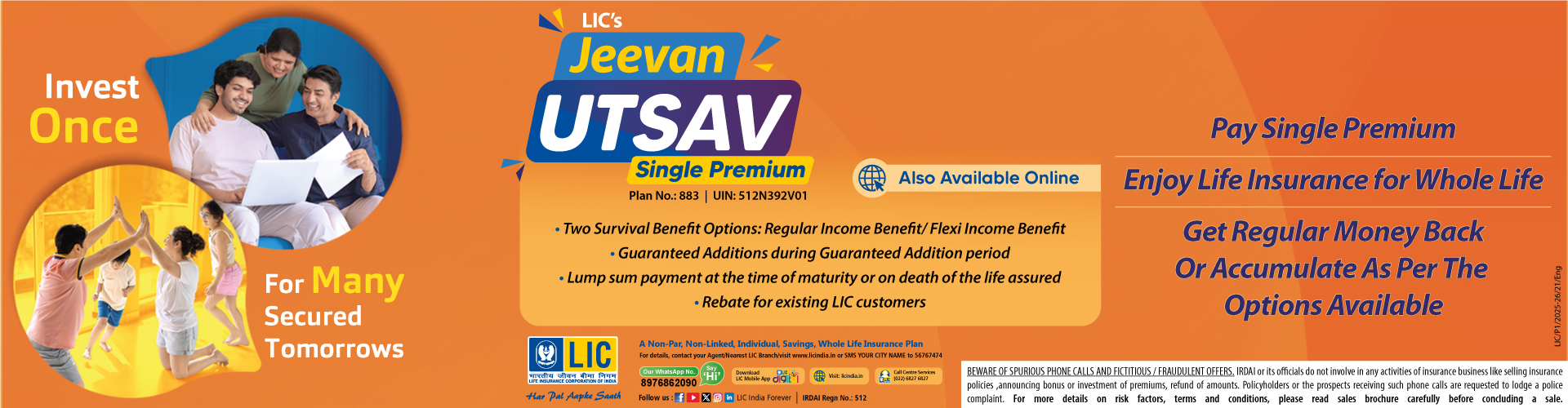 LIC_Jeevan_Utsav_Single_Premium